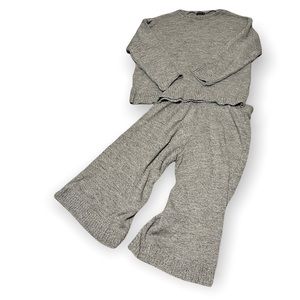 Nasty Gal gray sweater lounge set